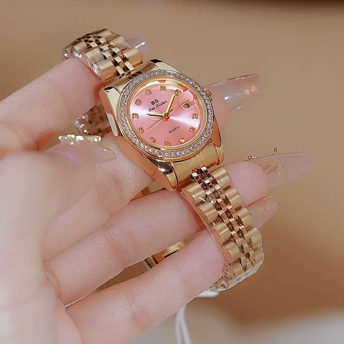 Montre à Quartz Originale en Acier Inoxydable pour Femme