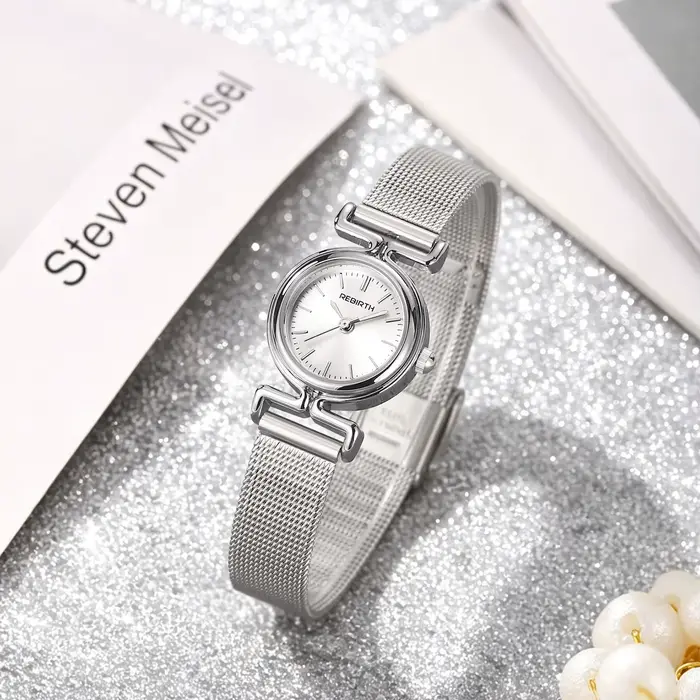 Montre de luxe décontractée simple de la marque Rebirth