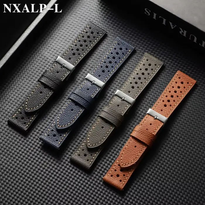 Bracelet de montre en cuir de vache à dégagement rapide pour Seiko pour Omega