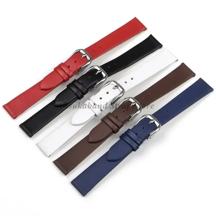6mm 8mm 10mm 12mm 14mm 16mm 17mm rétro Bracelet de montre en cuir véritable femmes Bracelet de montre Bracelet Ultra mince Bracelet de montre
