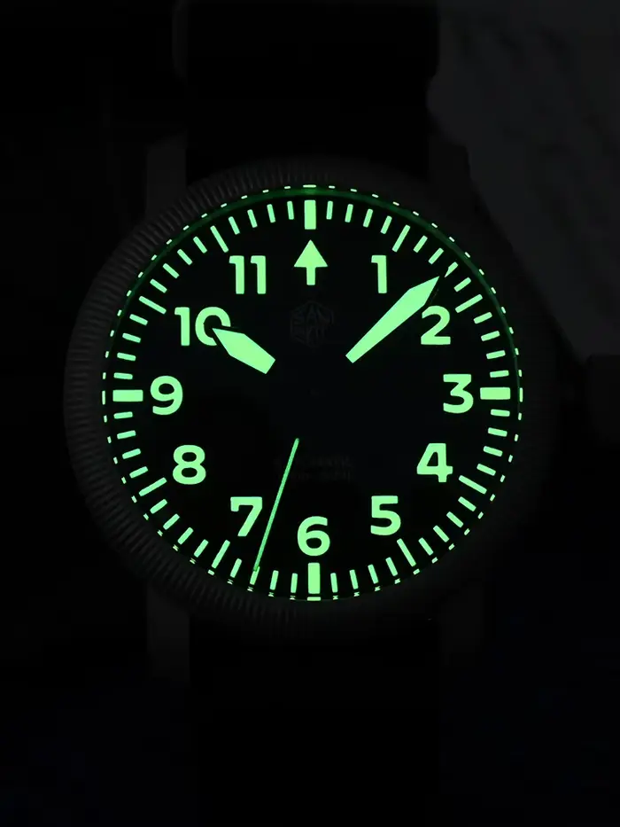 San Martin-Montre-Bracelet Mécanique Rétro pour Homme