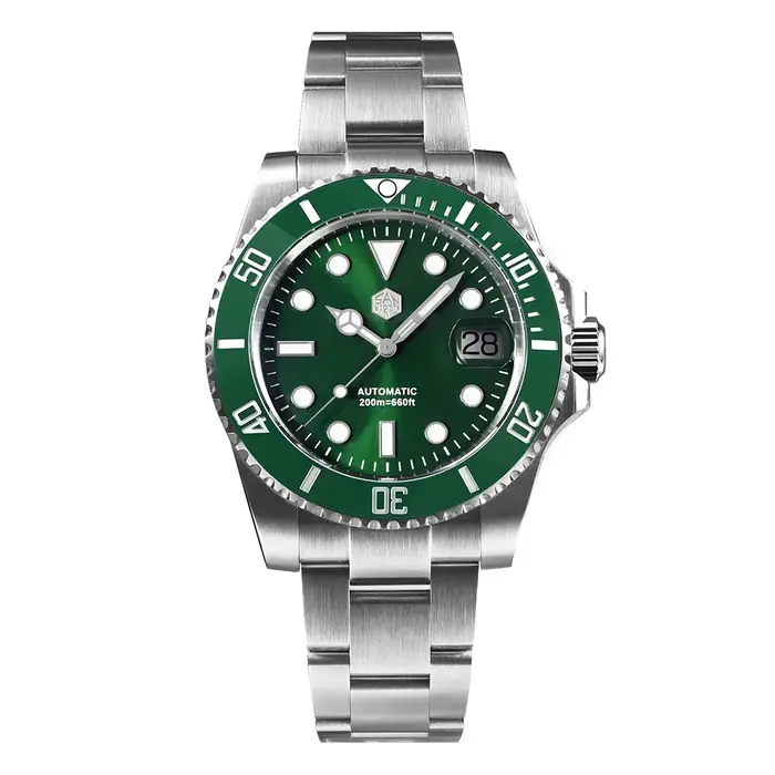 Montre San Martin nouvelle version améliorée Sub Men PT5000 ST2130, montres de plongée automatiques 