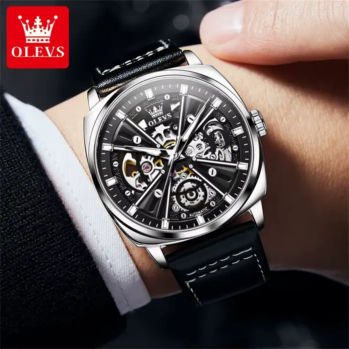 OLEVS 6685 montre pour hommes mécanique automatique Original haut de gamme montres
