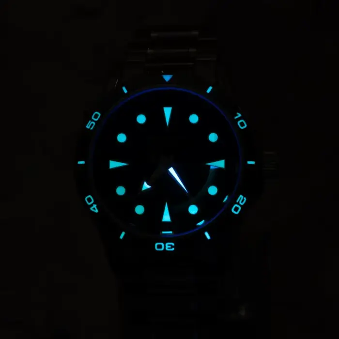 Montre automatique Proxima pour homme avec lunette en céramique et cadran en émail saphir résistante à l'eau pour diverses occasions et activités