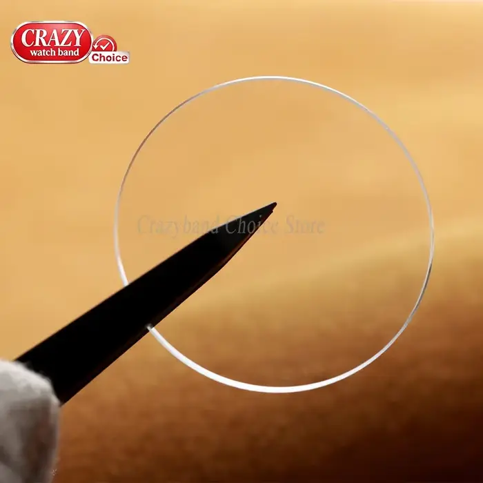 Verre de montre plat de remplacement