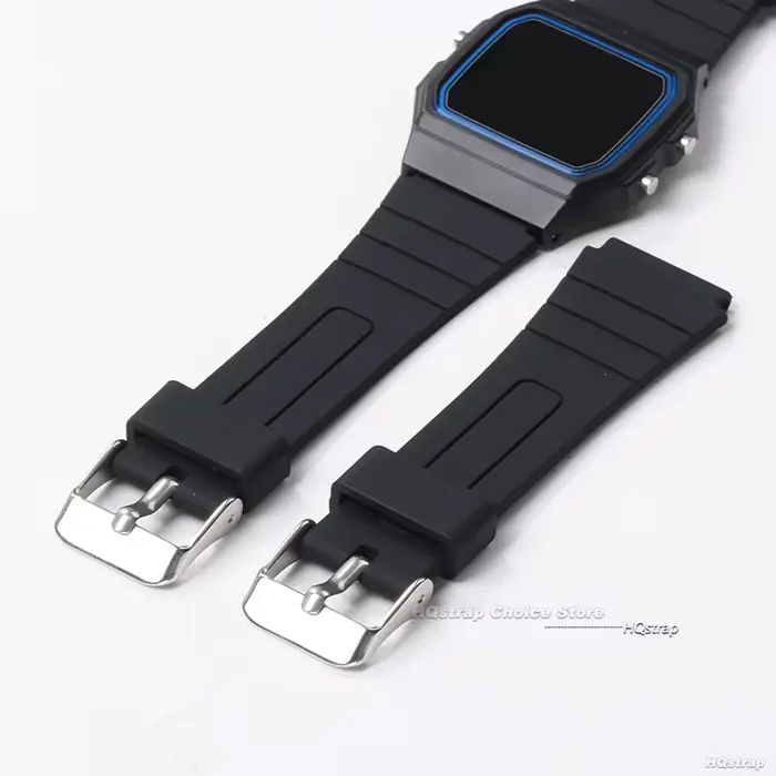 Bracelet de montre en Silicone 18mm pour Casio W800H