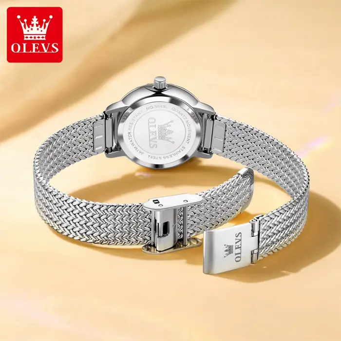 Montre femme OLEVS 5643 quartz résistante à l'eau lumineuse pour occasions spéciales élégante et personnalisable