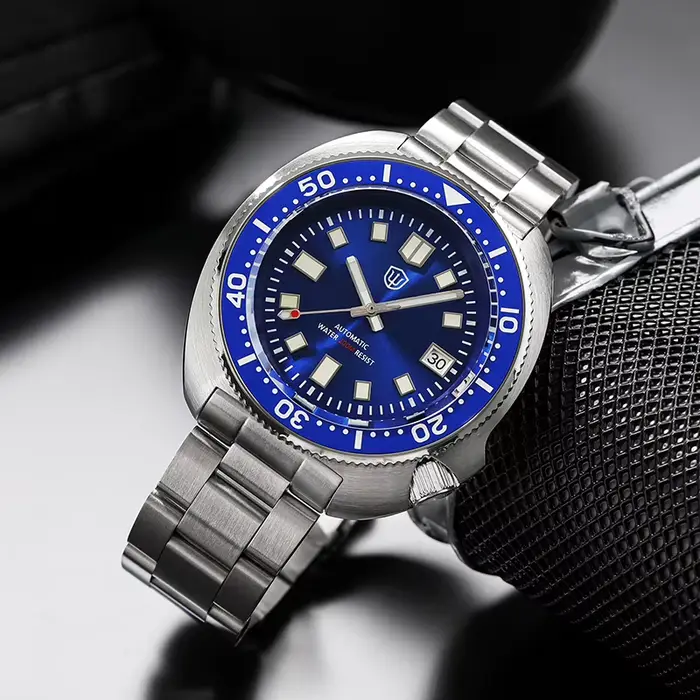 Montre de Plongée Vintage en Acier Inoxydable PVD avec Mouvement Automatique NH35A pour Hommes Occasions Spéciales Plongée