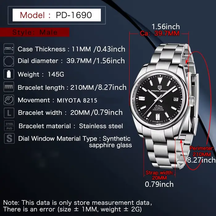 Montres mécaniques pour hommes PAGANI Design 2026