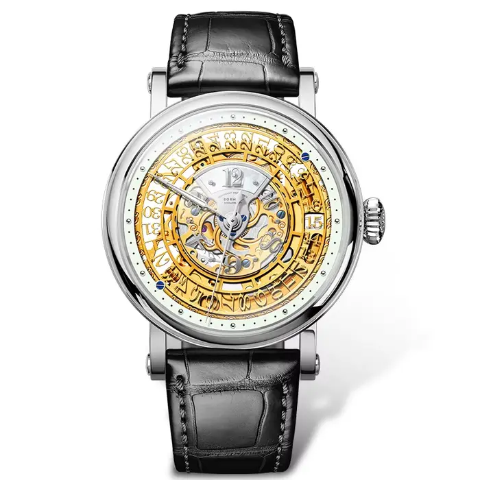 BORMAN montre mécanique automatique pour hommes de luxe suisse saphir cristal 50M étanche lumineux d