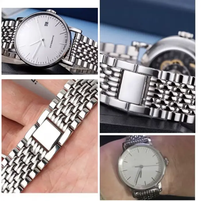 Bracelet de montre en acier inoxydable 180mm pour montres Tissot 1853 Everytime élégant pour homme occasions spéciales