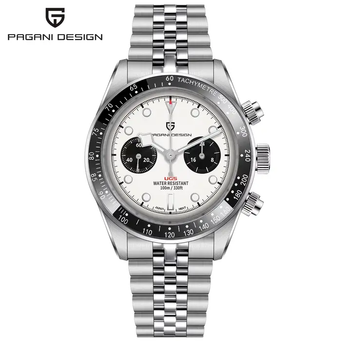 Montre pour homme PAGANI DESIGN 2026, chronographe sport, panda rétro, montre à quartz de luxe pour 