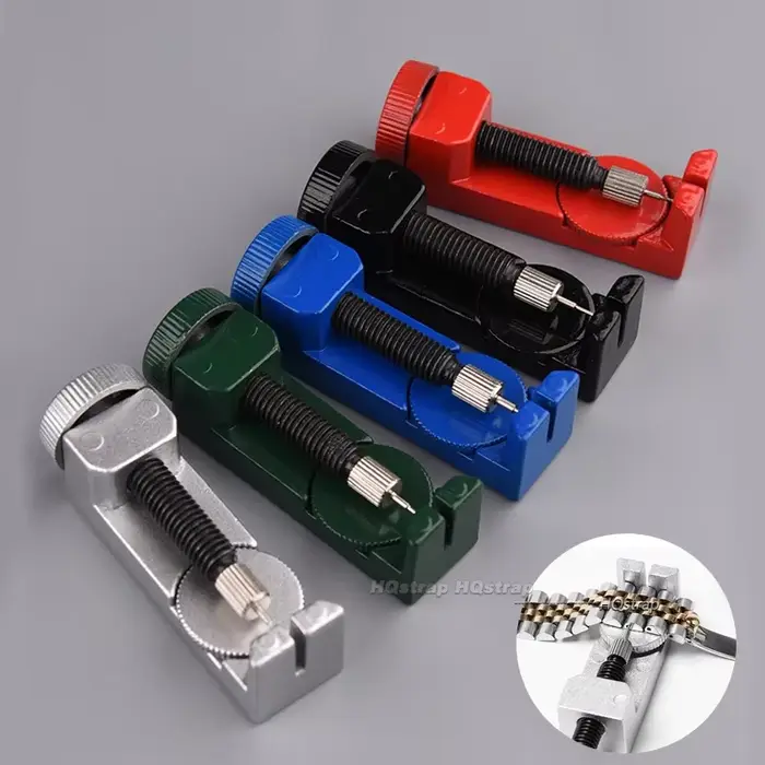 Kit d'outils de réparation pour montres HQstrap ajusteur de broches extracteur de maillons bracelet barrettes à ressort horlogers professionnel outil réparation montre