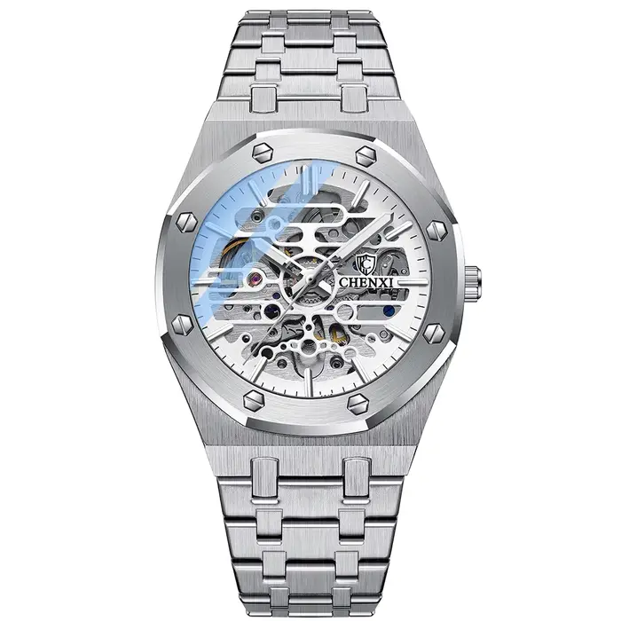 Montres automatiques pour hommes CHENXI, marque haut de gamme, mécaniques, tourbillon, montre sport,