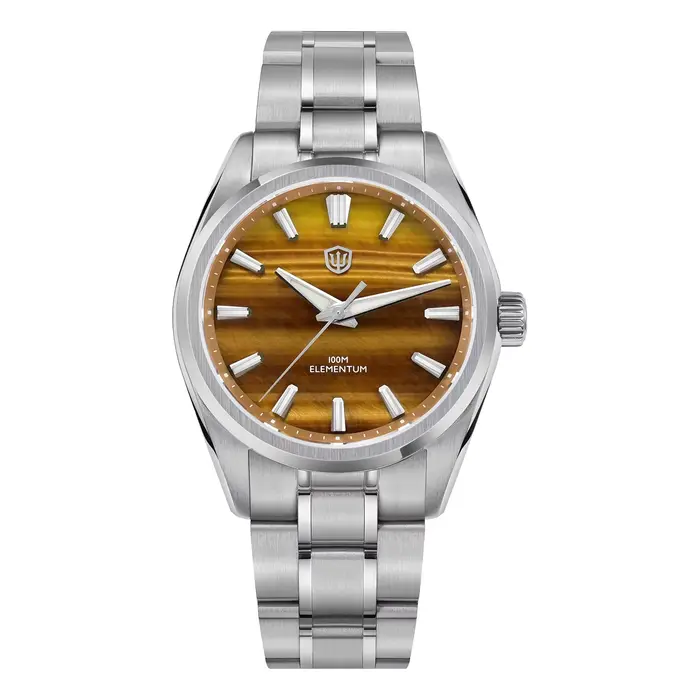 Watchdives WD0003D pierre naturelle Elementum hommes montre VH31 balayage secondes mouvement à Quart