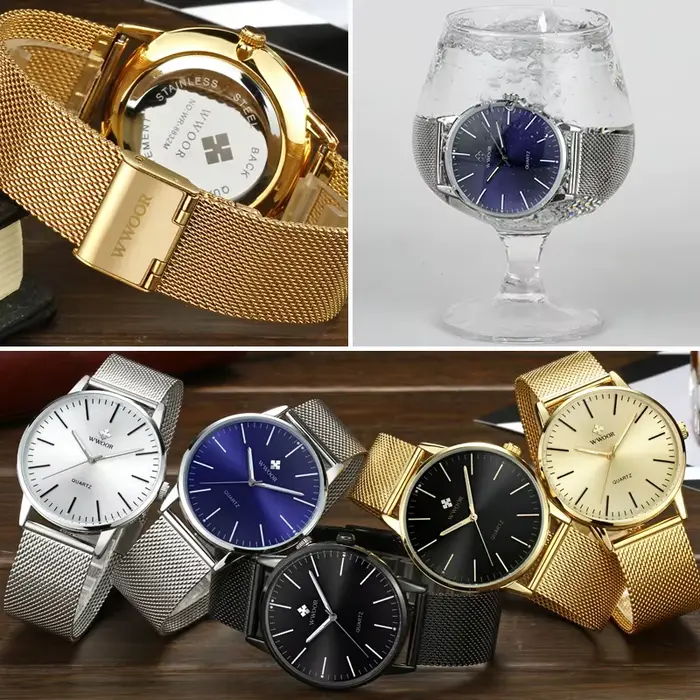 WWOOR hommes montres en or 2024 marque de luxe