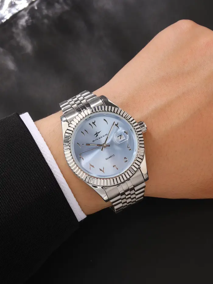 Montre de sport à Quartz en acier inoxydable pour hommes et femmes