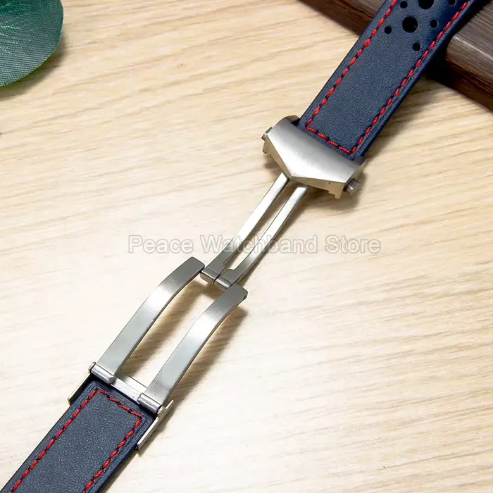 Bracelet de montre en cuir de vachette souple