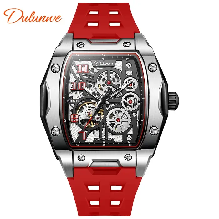 DULUNWE nouvelles montres pour hommes mode squelette mécanique
