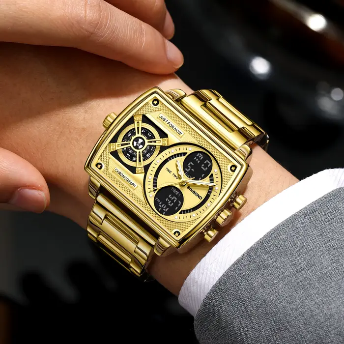 Montres à quartz précises multifonctions BINBOND pour hommes