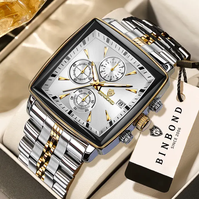 Montres de luxe BINBOND en quartz pour hommes