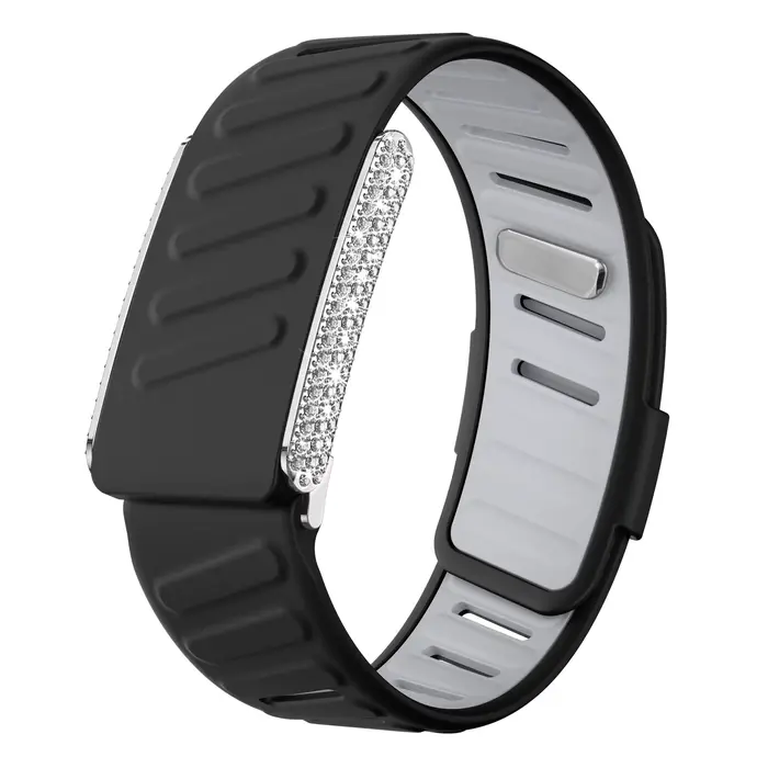 Bracelet de sport en silicone Whoop 5.0, bracelet de remplacement standard à strass bicolore, access
