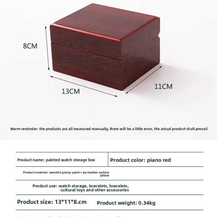 Boîte à montres en bambou laquée piano pour montres mécaniques élégante présentation et rangement à offrir pour homme et femme occasions spéciales