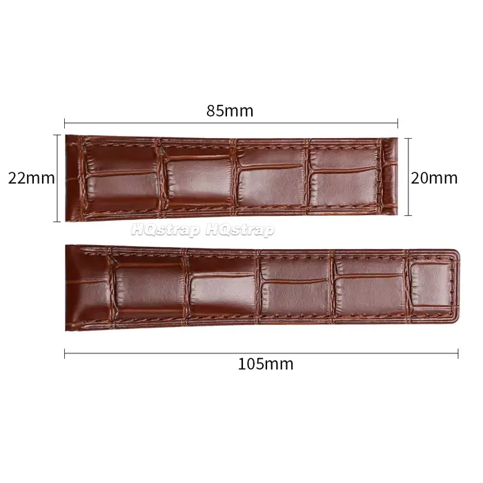 Bracelet de montre en cuir HQstrap pour hommes et femmes polyvalent et élégant à offrir pour occasions formelles et informelles