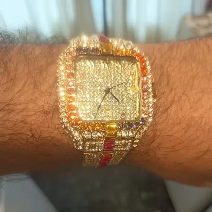 Montre UNIGUET Rainbow Diamond pour Homme