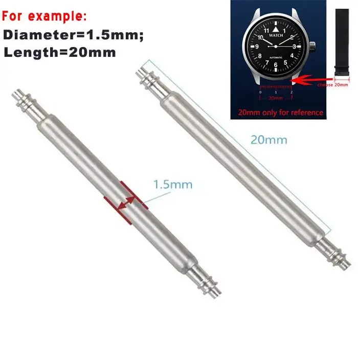 Outil de réparation de broches à ressort pour bracelet de montre réparateur de barres à ressort pour fermeture de montre occasionnels et amoureux de montres