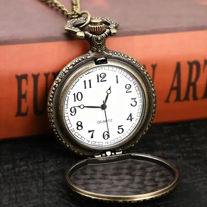 Montre de poche vintage à ouverture rabattable