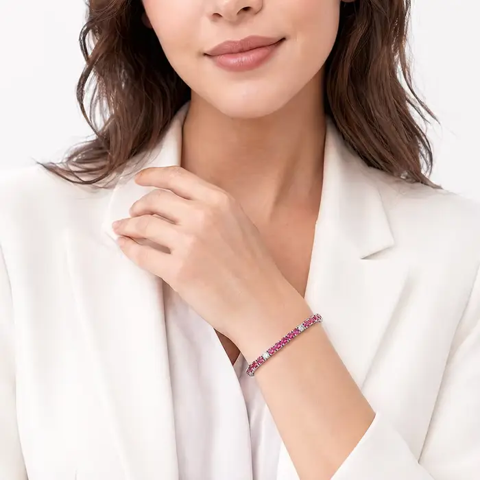 YLMyself – Bracelet de Tennis en argent 925