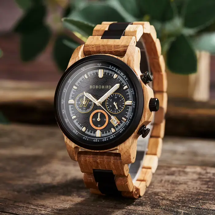 Montres pour hommes BOBO BIRD montre en bois de luxe