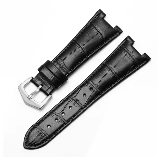 Bracelet de montre en cuir véritable 25-13mm, pour montres Patek Philippe 5711 5712G Nautilus, pour 