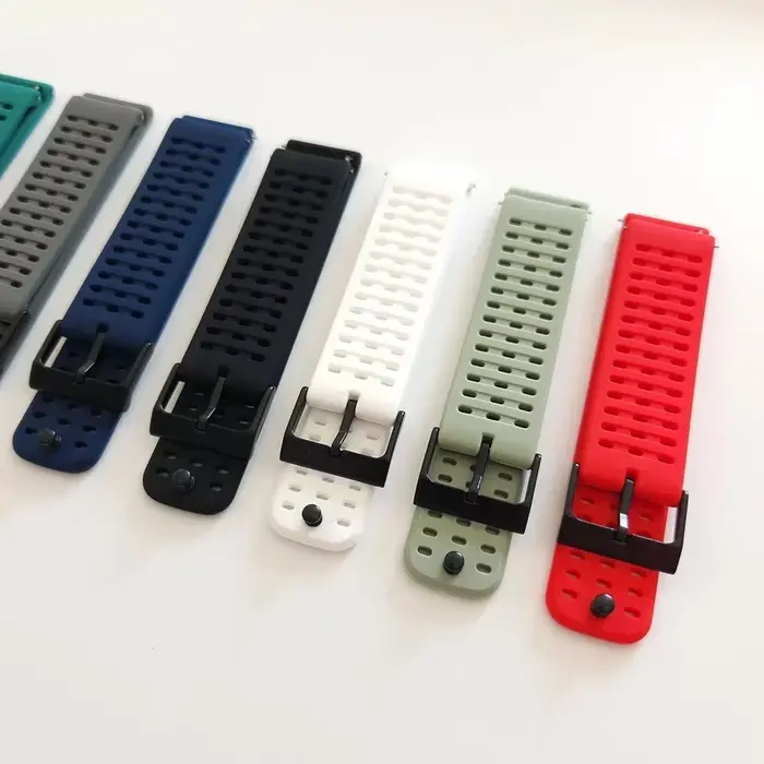 Bracelet en silicone pour Suunto Race bracelet de montre vertical accessoire de remplacement bracelet Patricia Pro 22mm couleurs diverses occasions spéciales sportives et quotidiennes