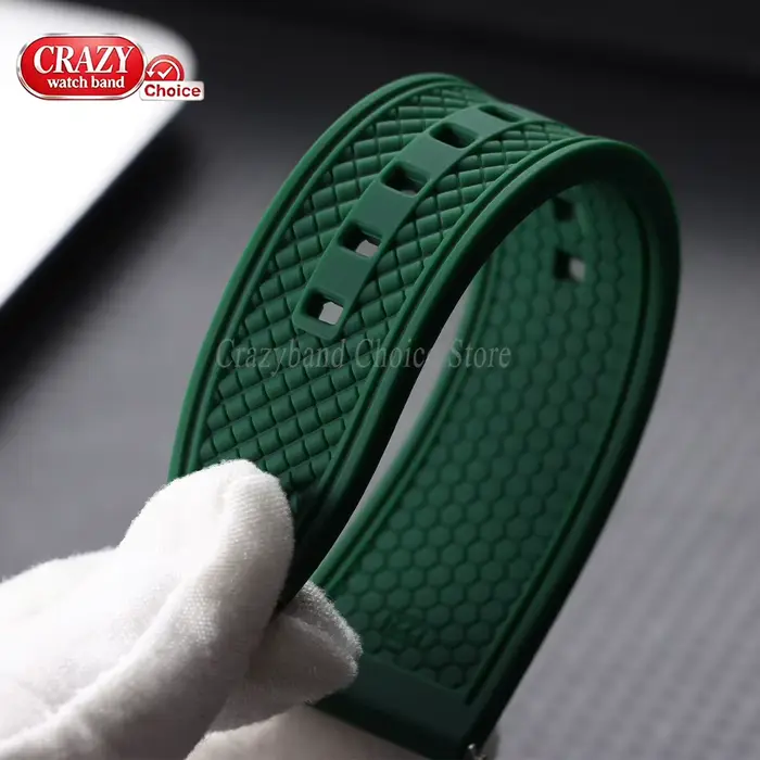 Bracelet de montre en silicone universel pour Seiko Omega Citizen et autres marques de montres pour femmes et hommes occasions spéciales et quotidiennes