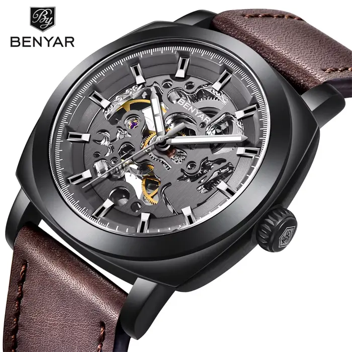 BENYAR montres pour hommes Top marque de luxe affaires automatique montre mécanique