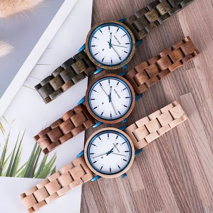 BOBO BIRD montre de luxe pour hommes montres à Quartz en bois mouvement japonais mode femmes