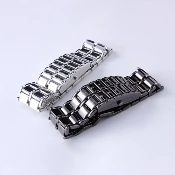 Montres de couple, montre-bracelet numérique à LED binaire