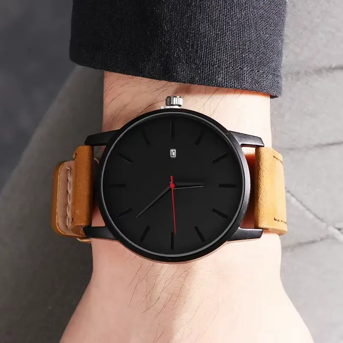 Montre homme TINUORA Quartz élégante à offrir pour hommes occassions spéciales style décontracté moderne analogique