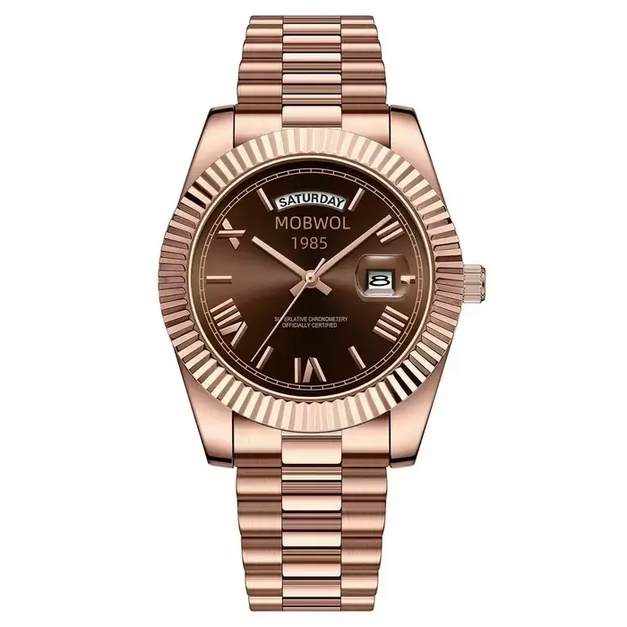 Montre suisse MOBWOL pour homme, montre-bracelet de luxe de marque authentique pour homme, haut de g