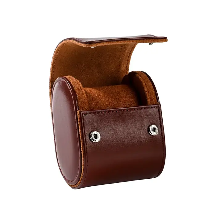 Étui de voyage de luxe en cuir PU pour montres, boîte de rangement pour montres pour hommes avec 1/2