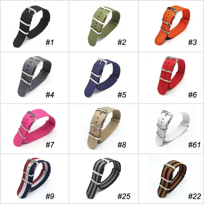 Bracelet de montre de Sport en Nylon pour femmes et hommes