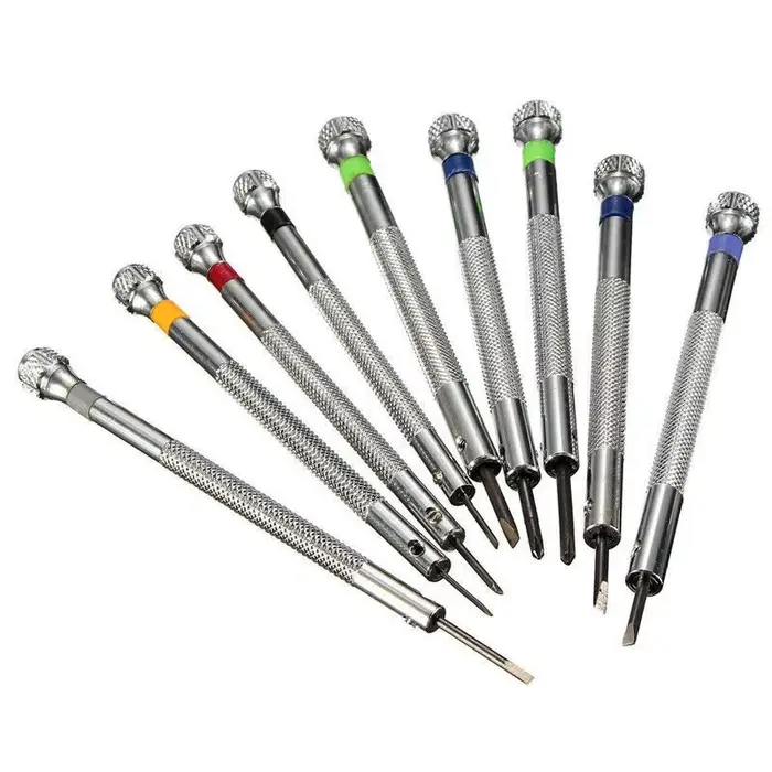 Jeu de tournevis de précision en acier inoxydable