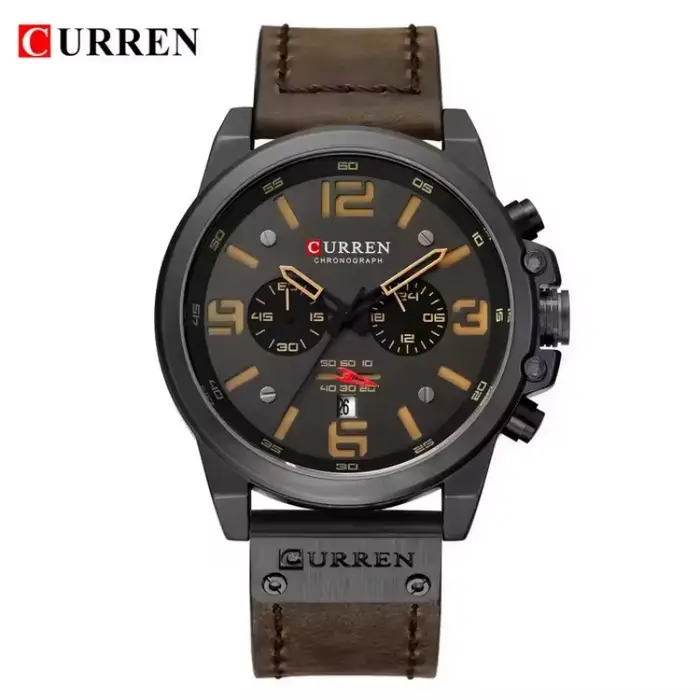 CURREN 8314 montre de sport pour hommes de marque supérieure de luxe étanche calendrier