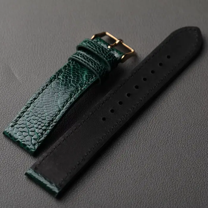 Bracelet en cuir pied d'autruche Raystray unique pour homme et femme occasions spéciales robuste et élégant