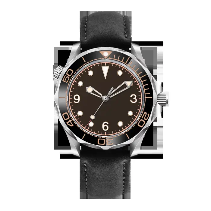CORGEUT 41MM montre pour hommes haut de gamme affaires décontracté automatique montre mécanique verr