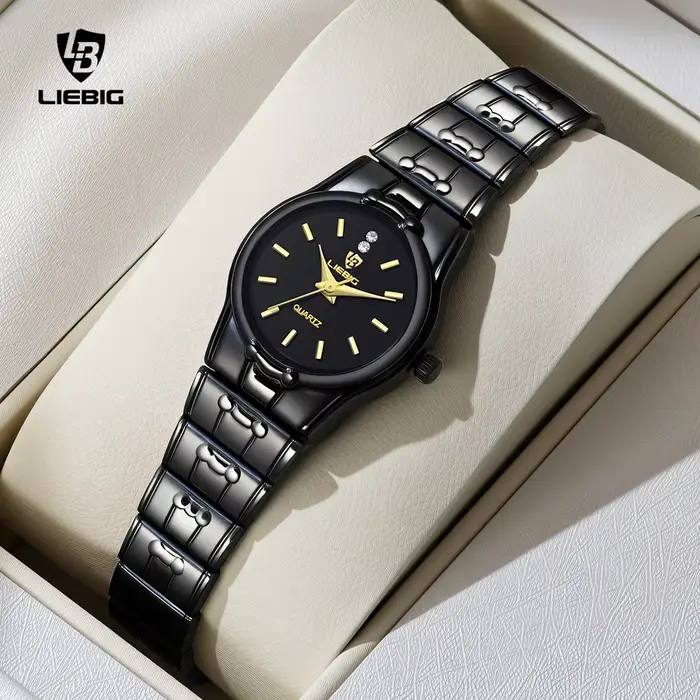 LIEBIG mode Quartz femmes montre-bracelet femme de luxe en acier inoxydable bande originale étanche dames horloge montres Reloj Mujer