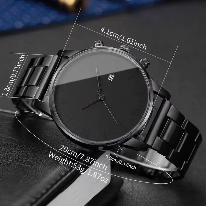 Montre Simple Roma en alliage avec mouvement quartz pour hommes style fashion casual occassions quotidiennes et spéciales