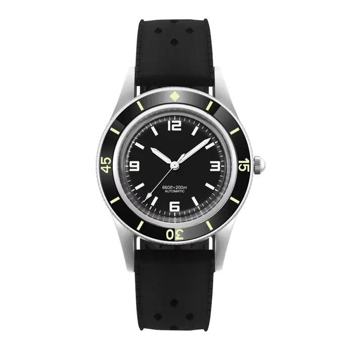 CORGEUT 50-Fathoms montre de plongée WD50F NH35 mouvement automatique 40mm